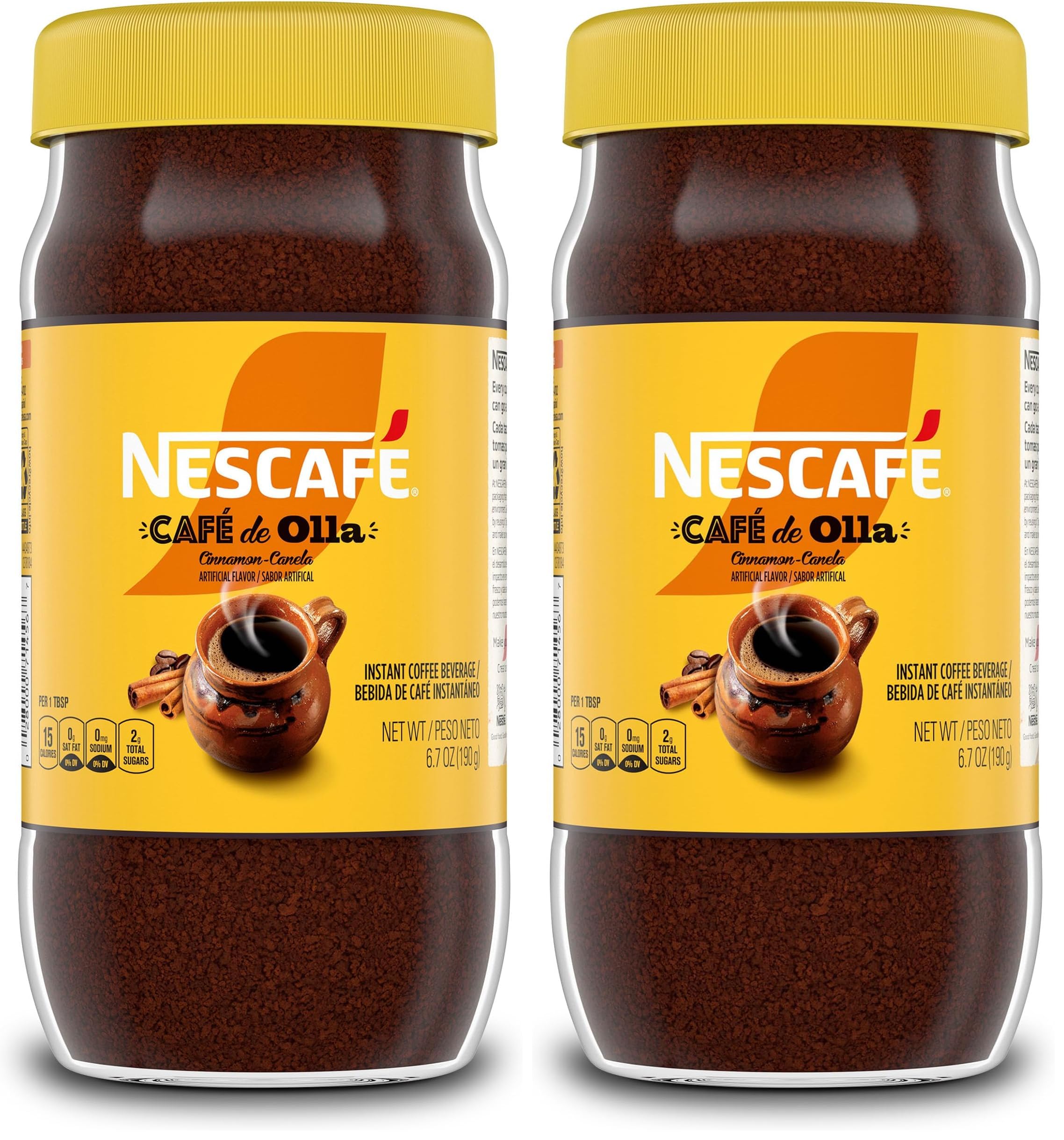 Amazon.com : Nescafe Café De Olla Instant Coffee, Cinnamon, 6.7 oz